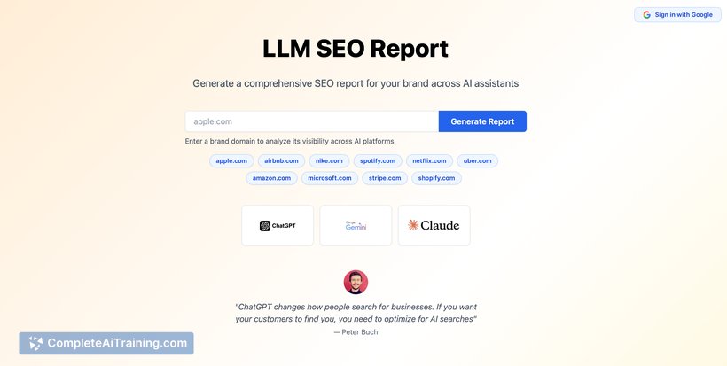 LLM SEO Report