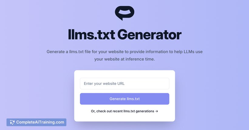 Llms.txt Generator