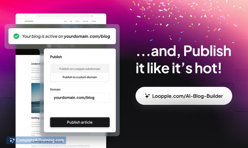 Loopple AI Blog Builder