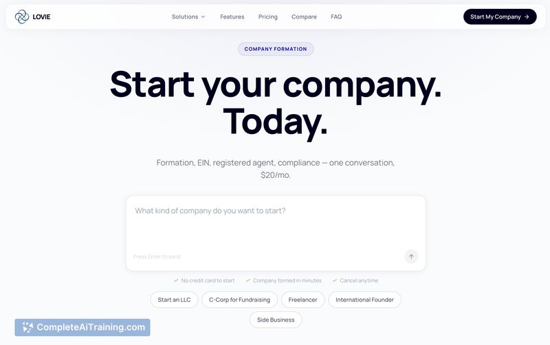 Lovie Formation - Incorporation MCP, screenshot 4
