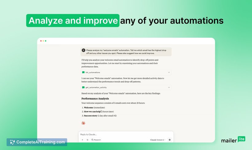 MailerLite email marketing MCP server