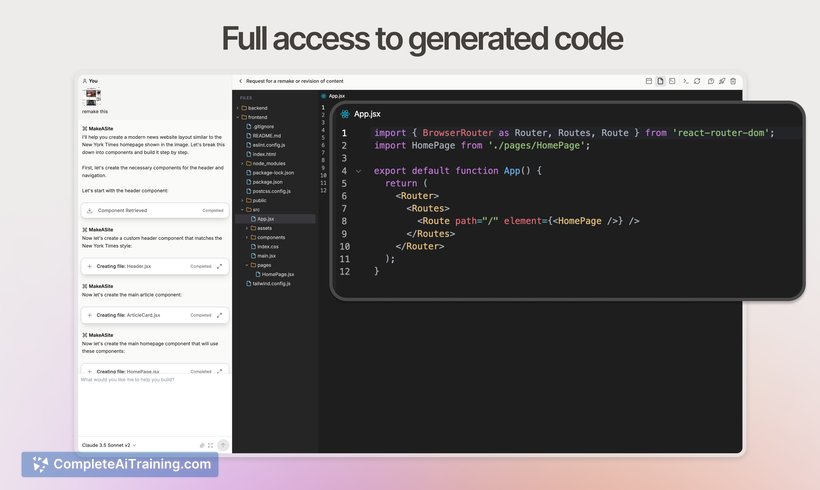 Makeasite, screenshot 5