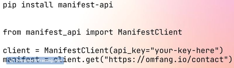 Manifest
