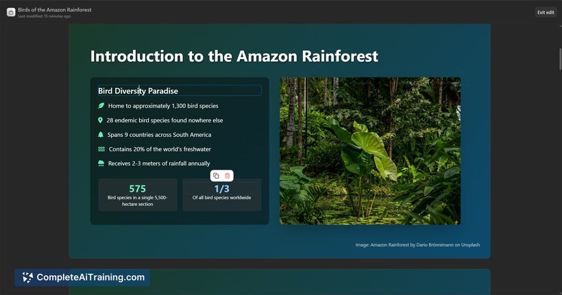 Manus Slides, screenshot 2