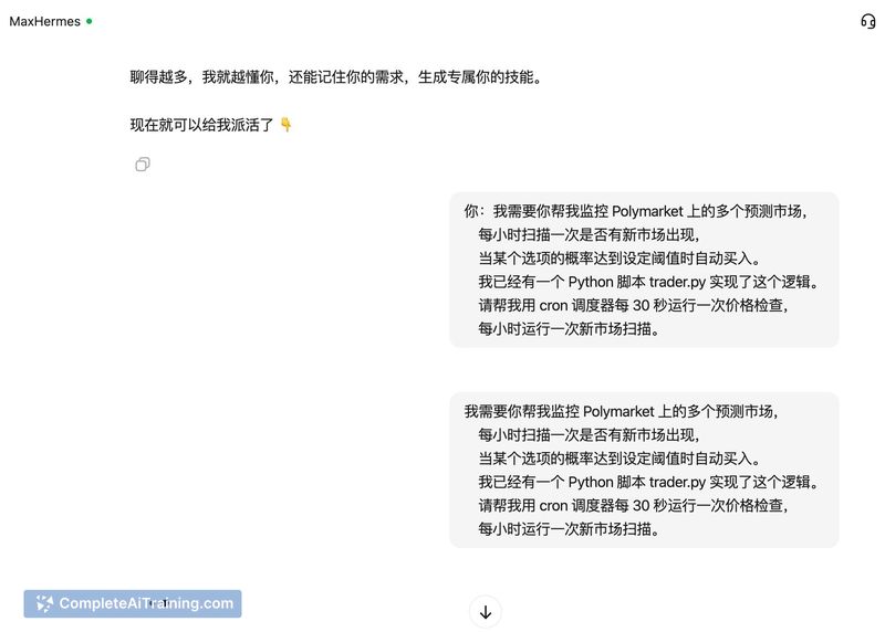 MaxHermes by Minimax, screenshot 3
