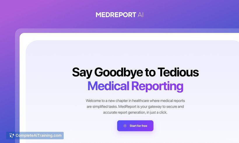 MedReport AI, screenshot 3