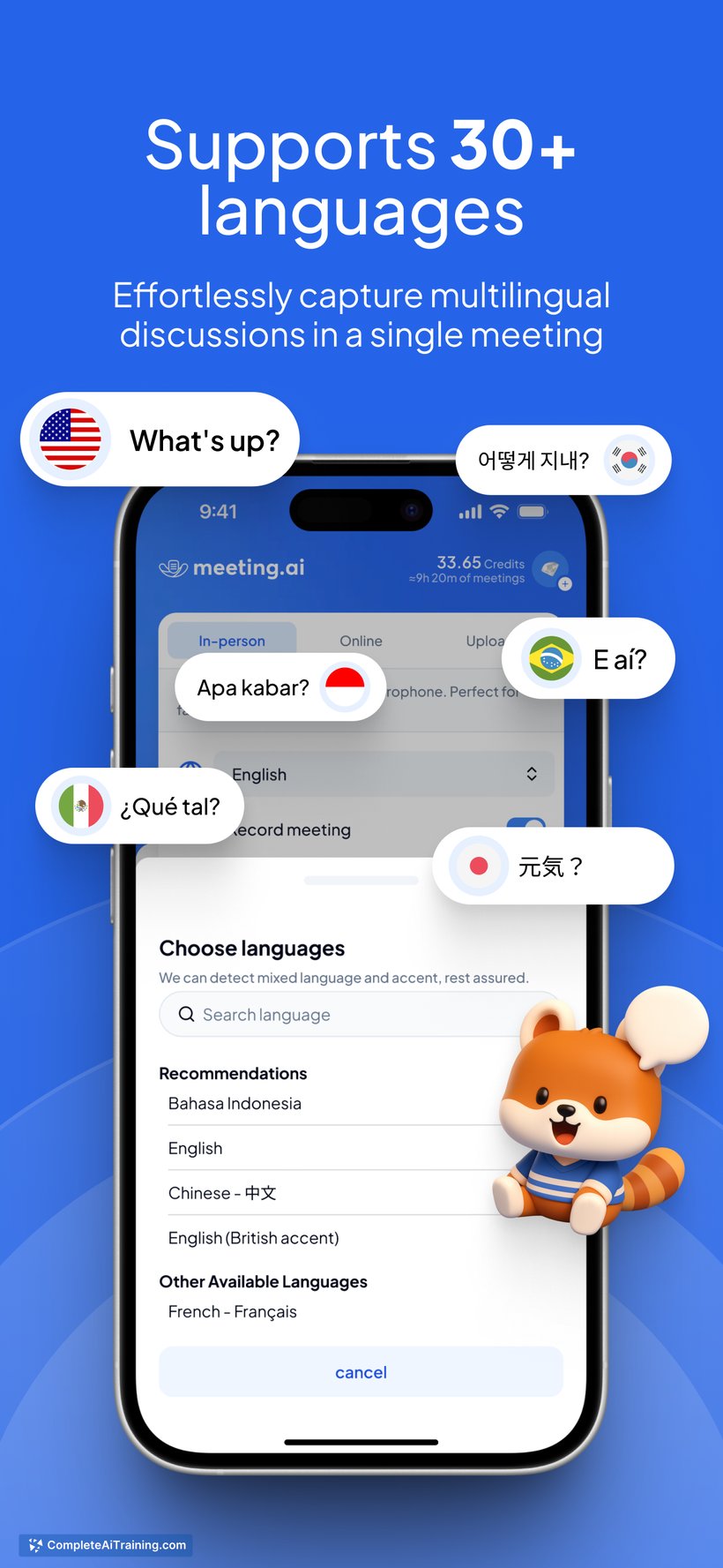 Meeting.ai, screenshot 3