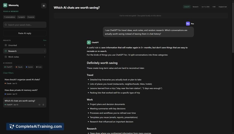 Memoriq, screenshot 5