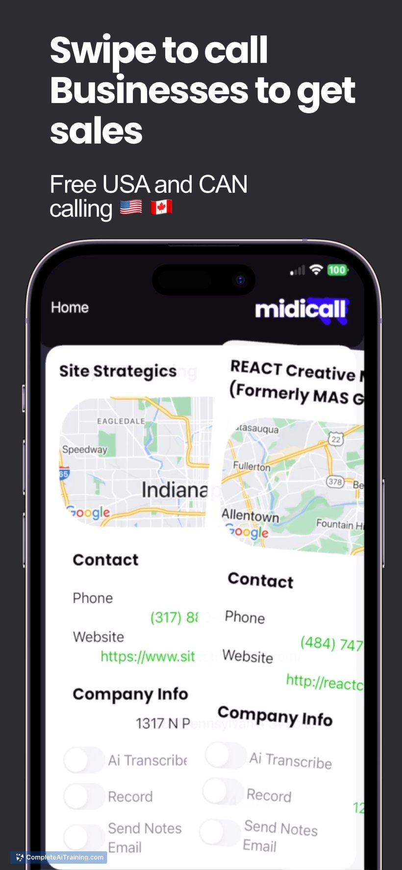 midicall, screenshot 2