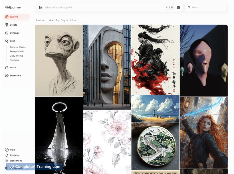 MidJourney for Web, screenshot 3