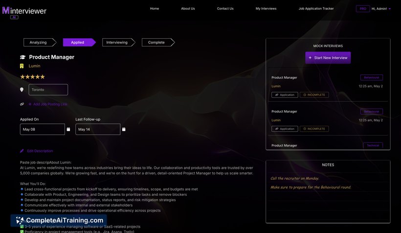 Mock Interviewer AI, screenshot 3