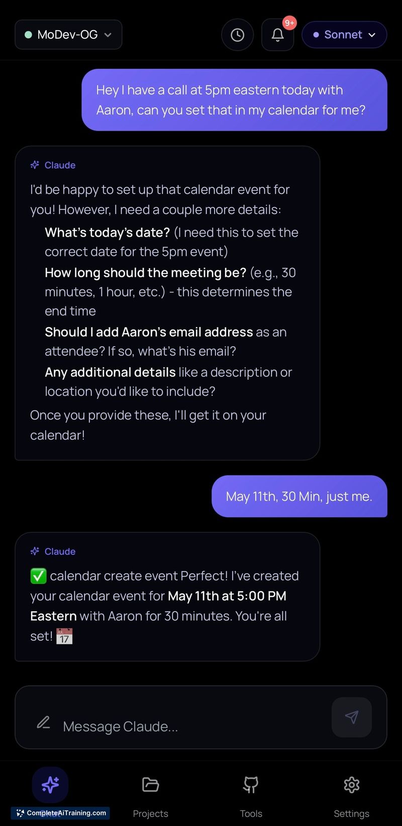 MoDev, screenshot 4