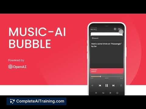 Music AI Bubble, screenshot 2