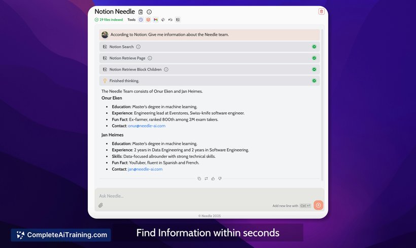 Needle Knowledge Threader, screenshot 2