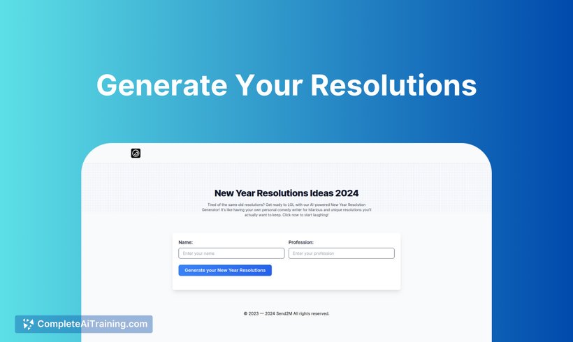 New Year Resolutions AI
