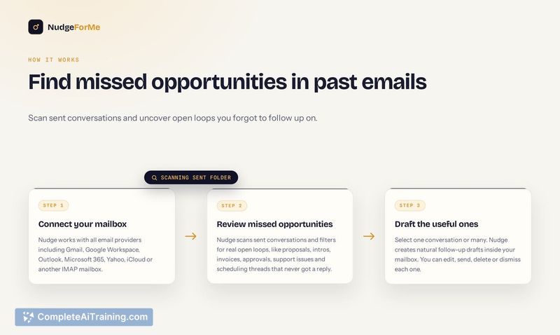 NudgeForMe, screenshot 2