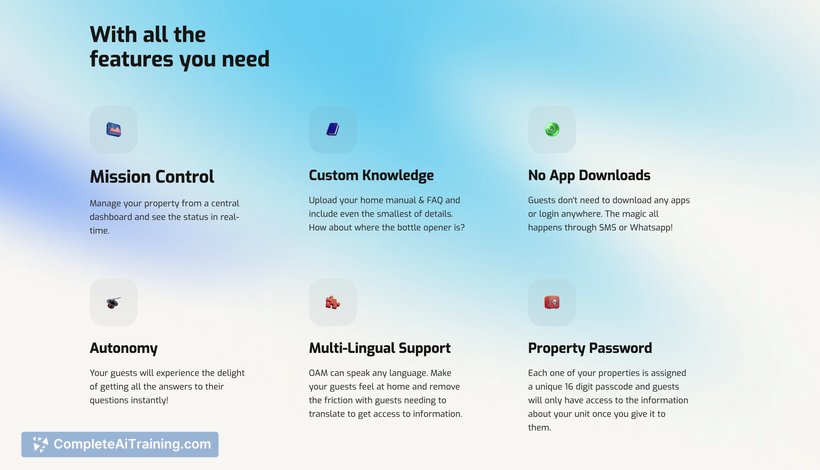 OAM AI, screenshot 3