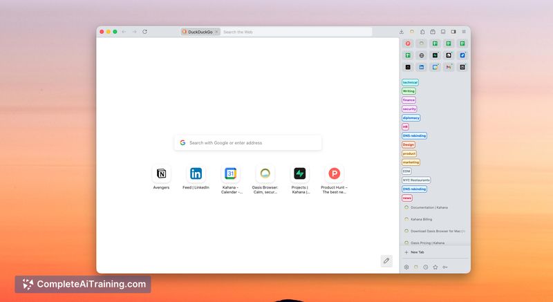 Oasis Browser for Mac, screenshot 4