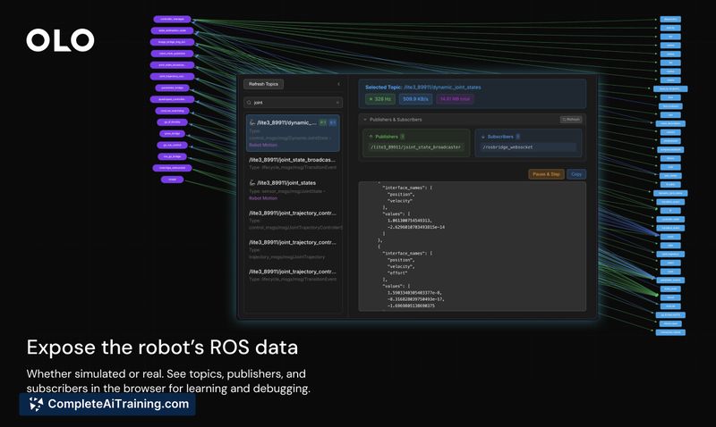 OLO Robotics, screenshot 2