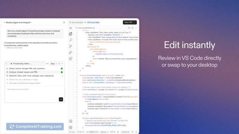 Ona (formerly Gitpod), screenshot 2