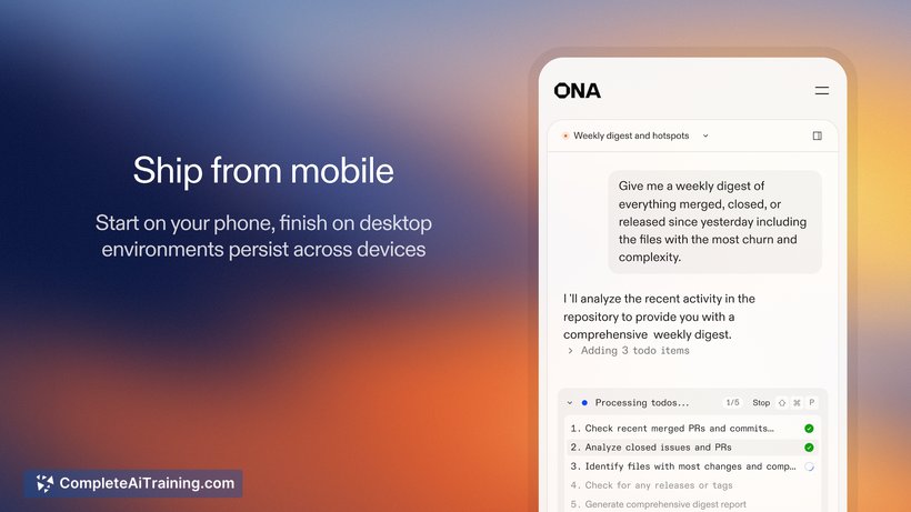 Ona (formerly Gitpod), screenshot 3