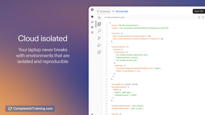 Ona (formerly Gitpod), screenshot 5