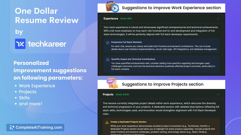 One Dollar Resume Review, screenshot 4