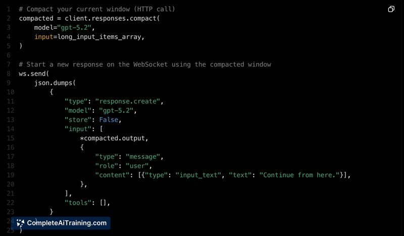 OpenAI WebSocket Mode for Responses API