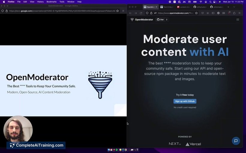 OpenModerator, screenshot 4
