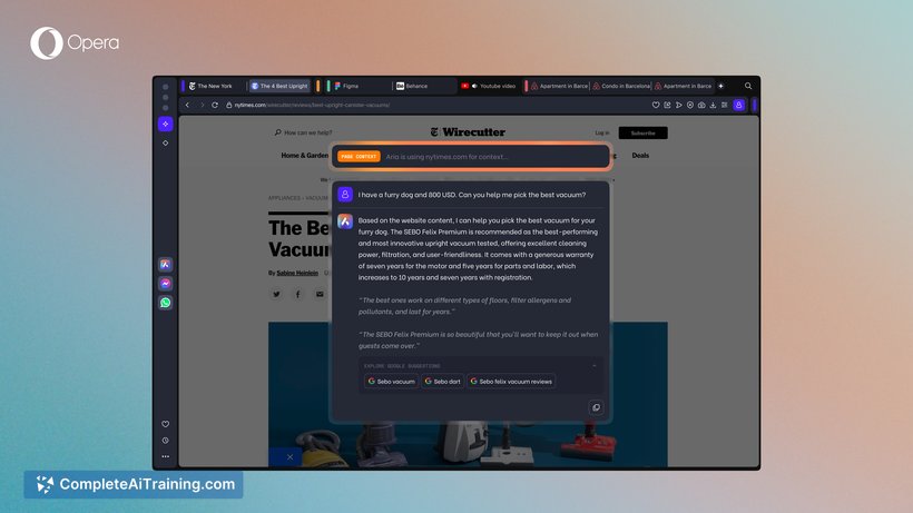 Opera One R2, screenshot 2