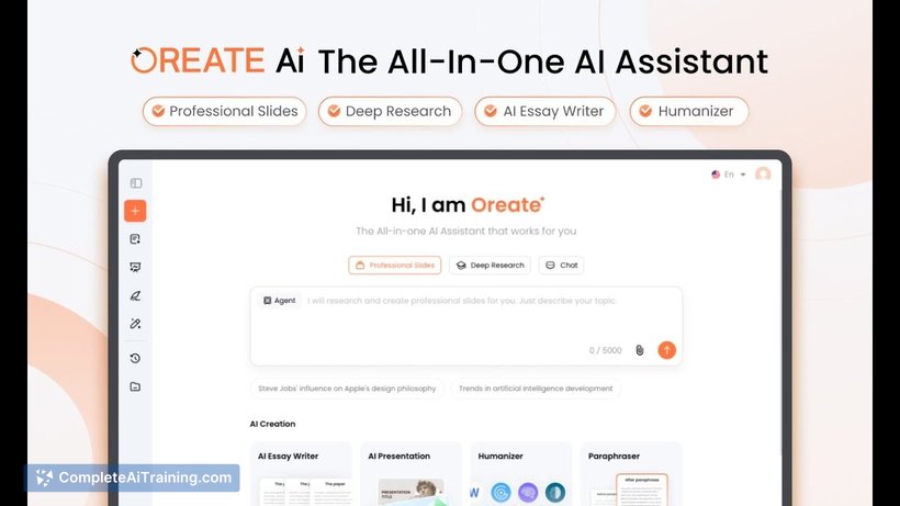Oreate, screenshot 3