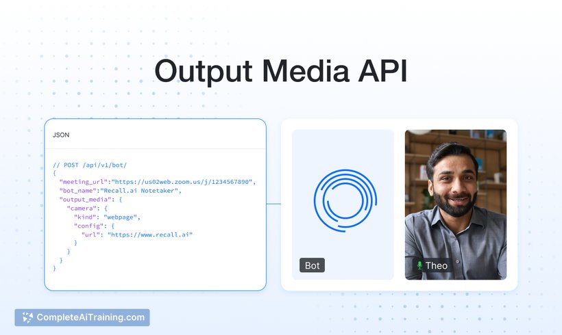 Output Media API by Recall.ai, screenshot 3