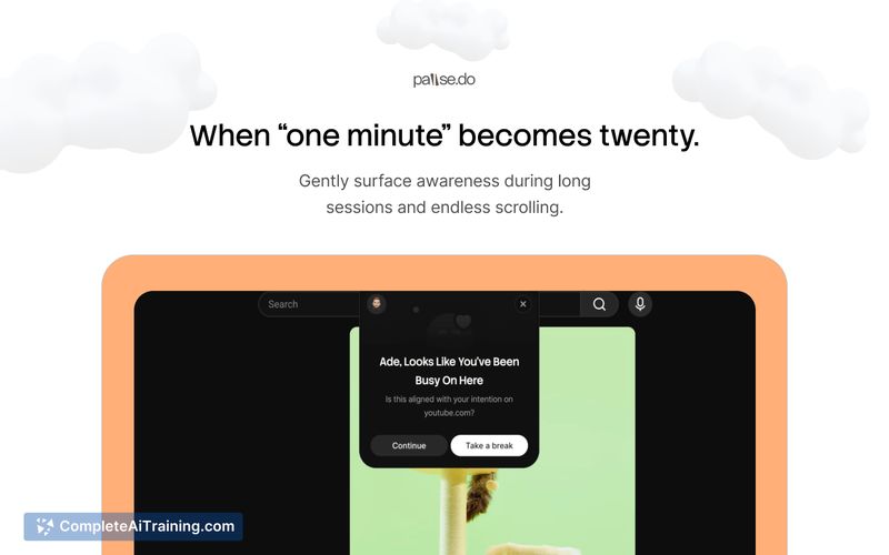 Pause.do, screenshot 2