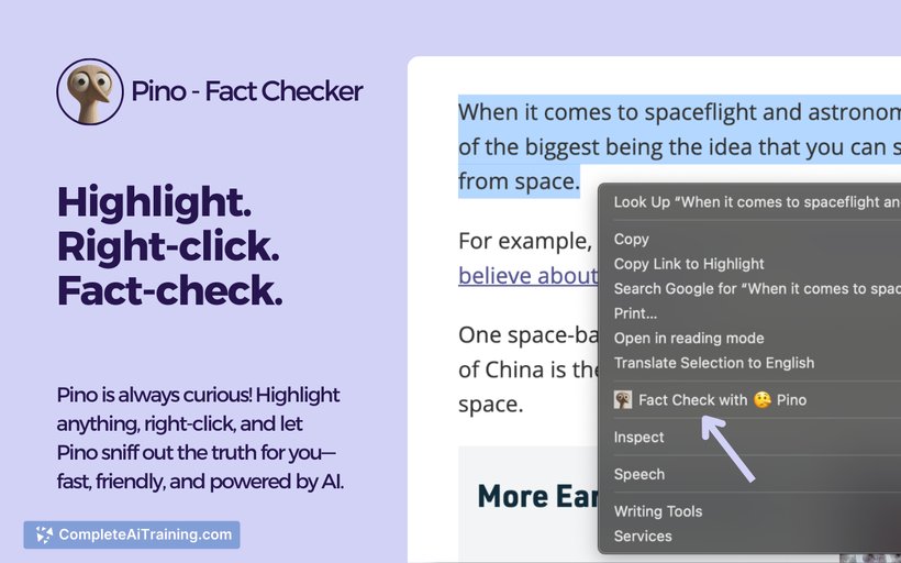 Pino - Fact Checker