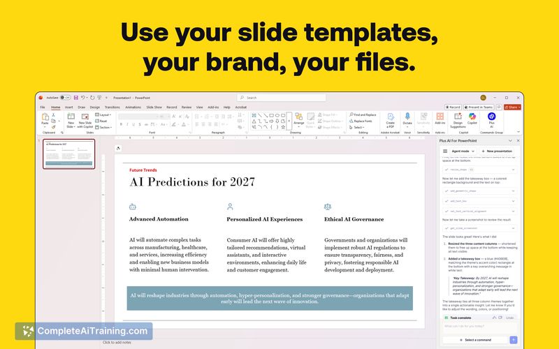 Plus AI Presentation Agent, screenshot 5