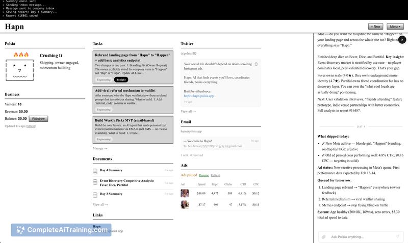 Polsia, screenshot 4