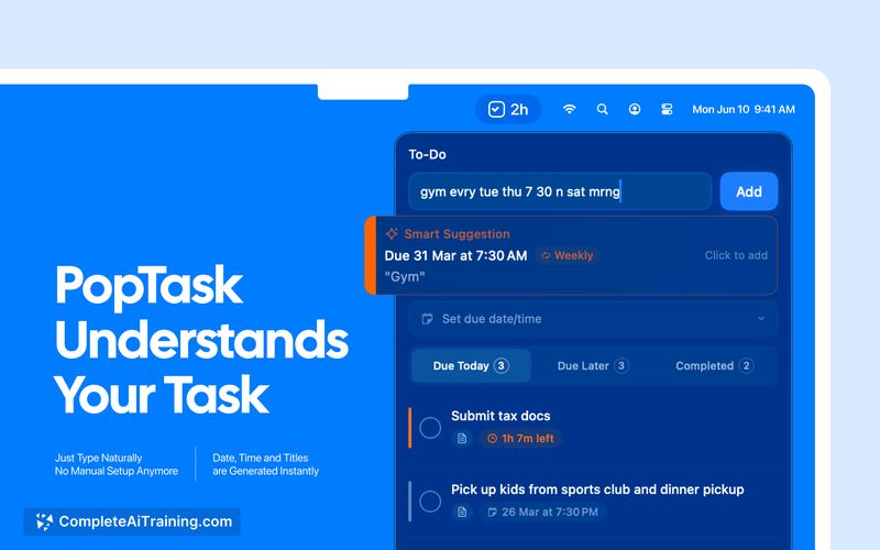 PopTask, screenshot 2