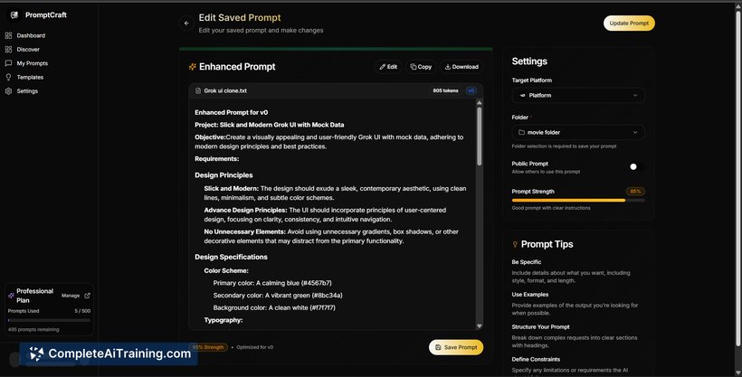 PromptCraft, screenshot 3