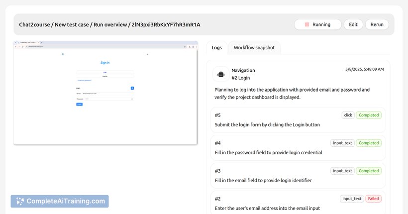 Qagent, screenshot 2