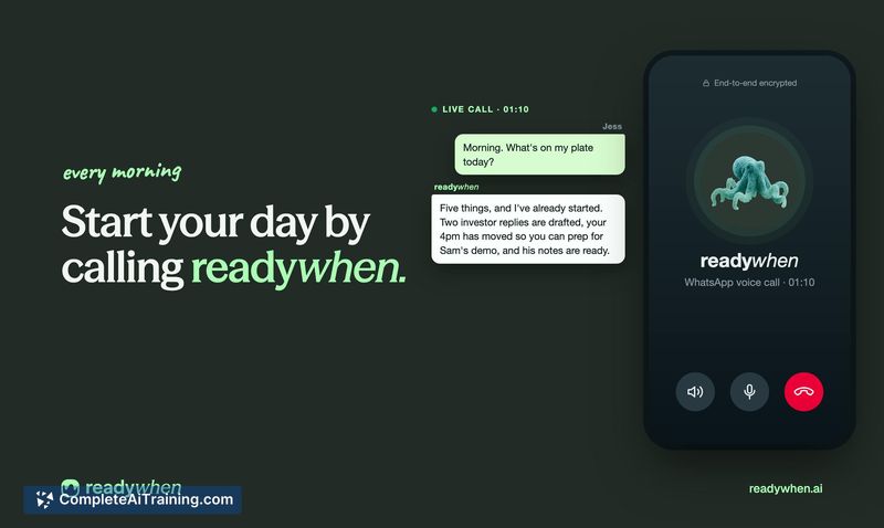 readywhen, screenshot 3