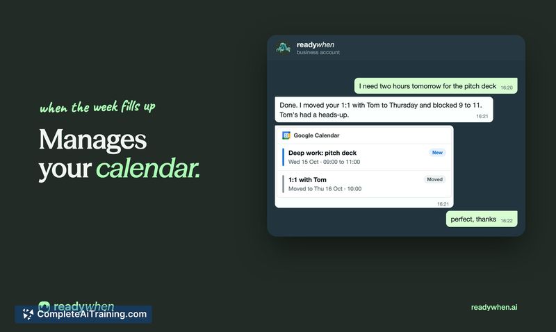 readywhen, screenshot 6