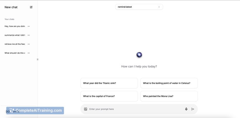 Remind AI, screenshot 3
