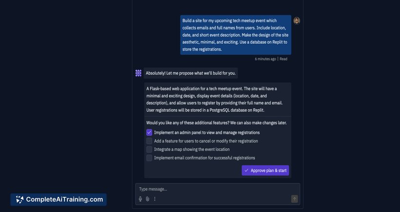 Replit Agent, screenshot 3