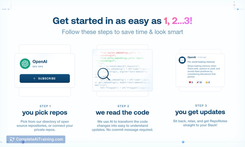 RepoNotes, screenshot 2