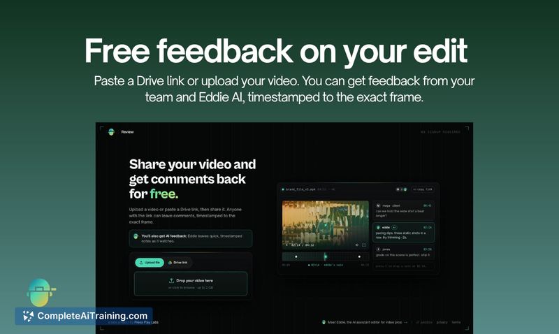 Review by Eddie AI, screenshot 3