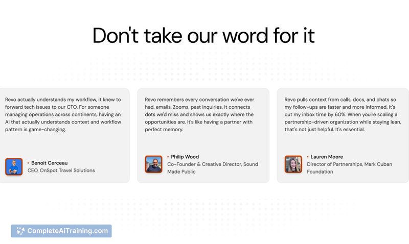 Revo AI Email Assistant, screenshot 2