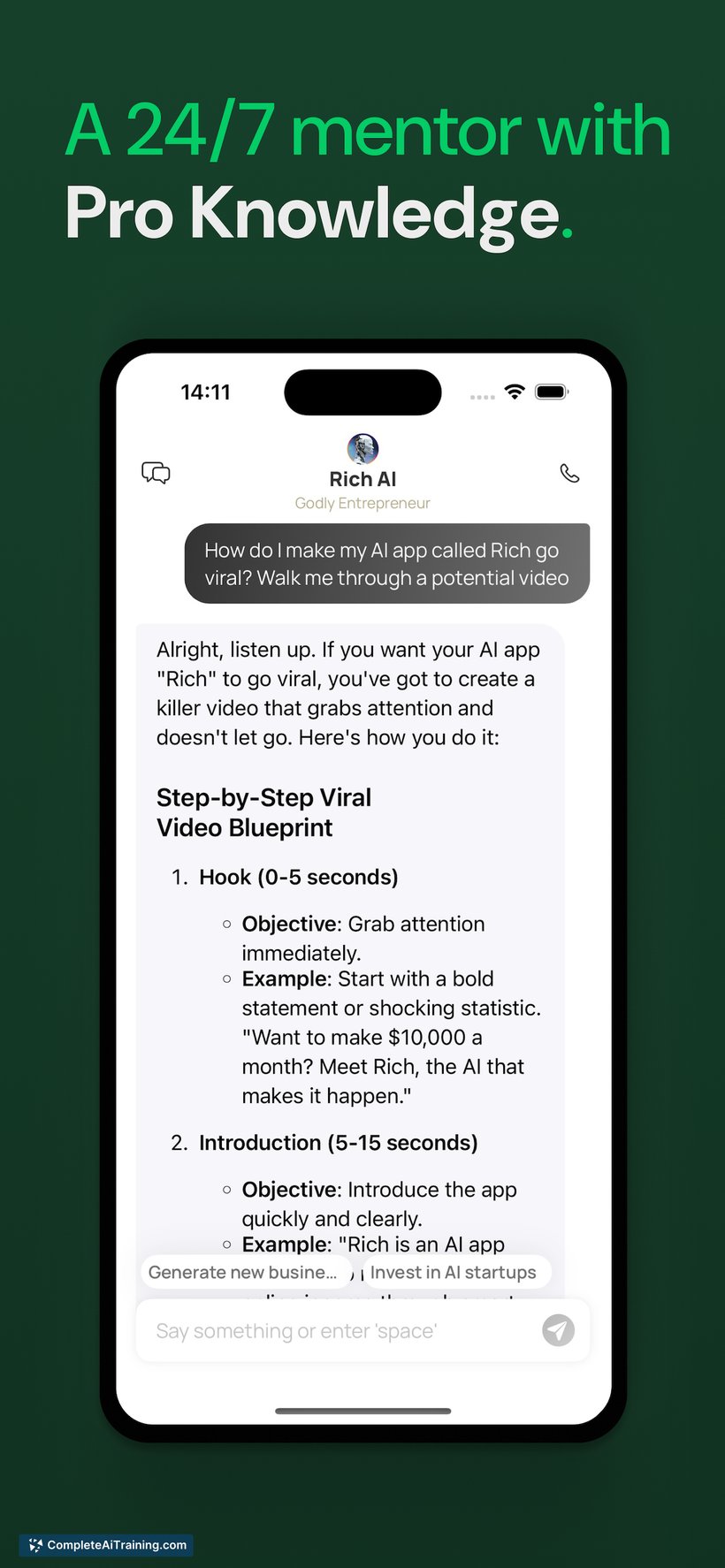 Rich AI, screenshot 4