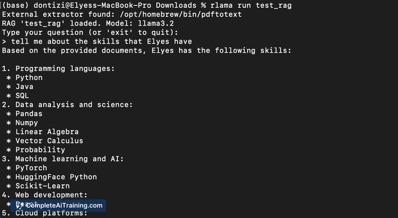 RLAMA, screenshot 2