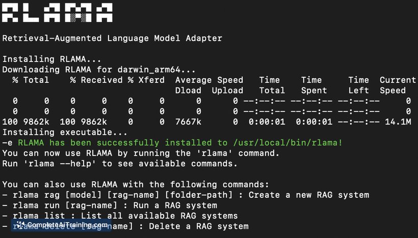 RLAMA, screenshot 3