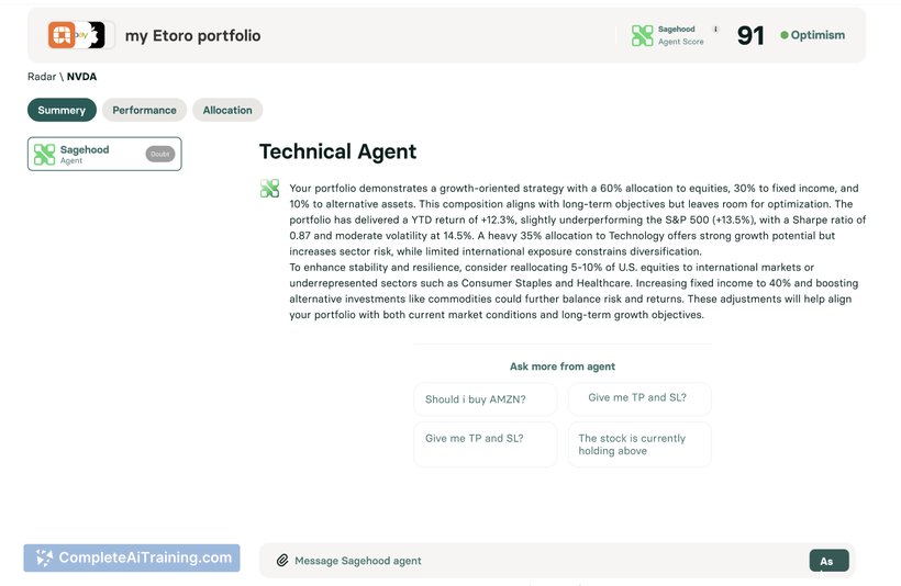 Sagehood AI, screenshot 4